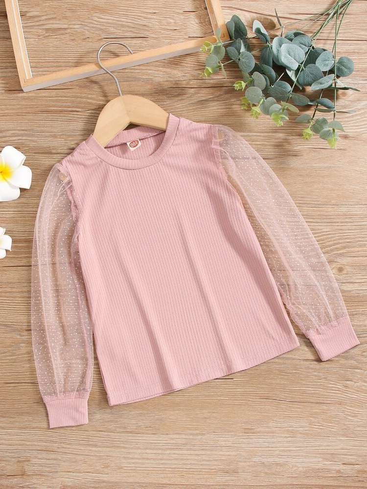  Plain Casual Long Sleeve Kids Clothing 8995