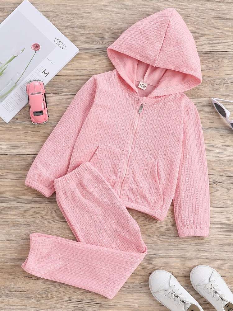  Pocket Hooded Toddler Girls Clothing 16