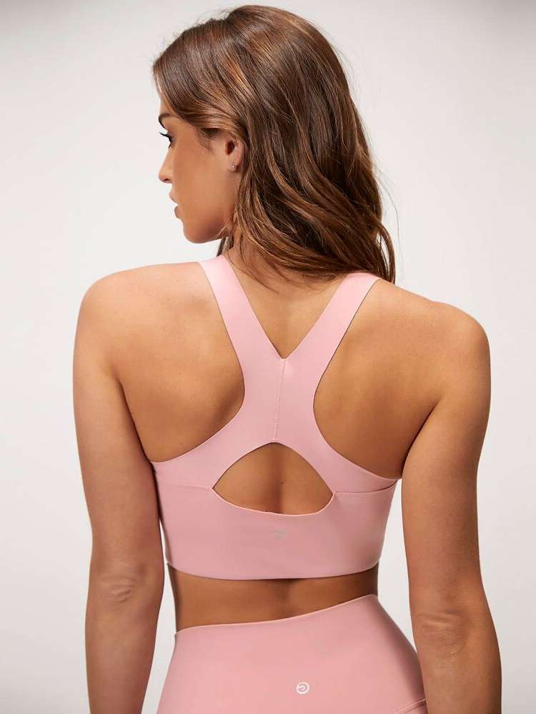  Cut Out Scoop Neck Women Activewear 2669