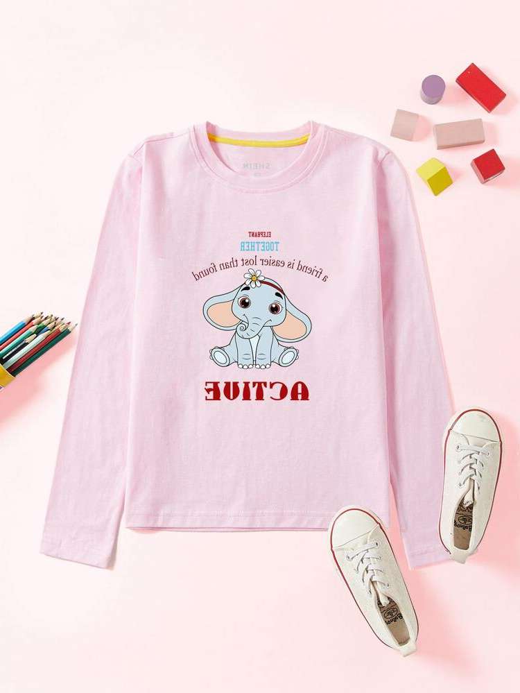 Regular Casual Long Sleeve Toddler Girls Clothing 2309