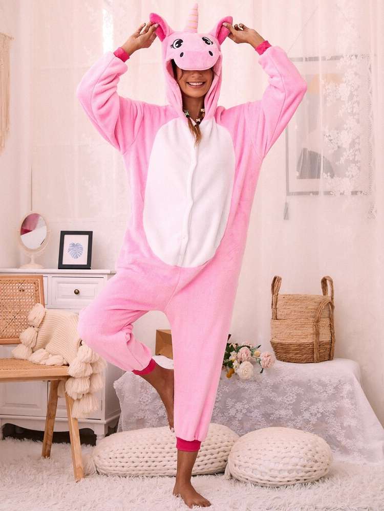 Cartoon Cute Baby Pink Women Sleep  Lounge 6181