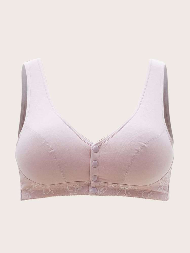  Baby Pink Button Women Plus Intimates 1689