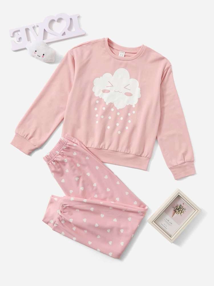  Cute Cartoon Girls Loungewear 3953