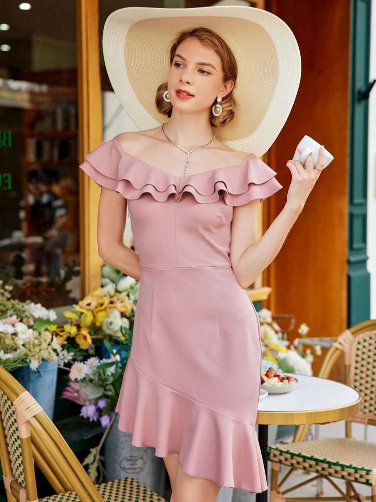 Baby Pink  Elegant Women Clothing 3961