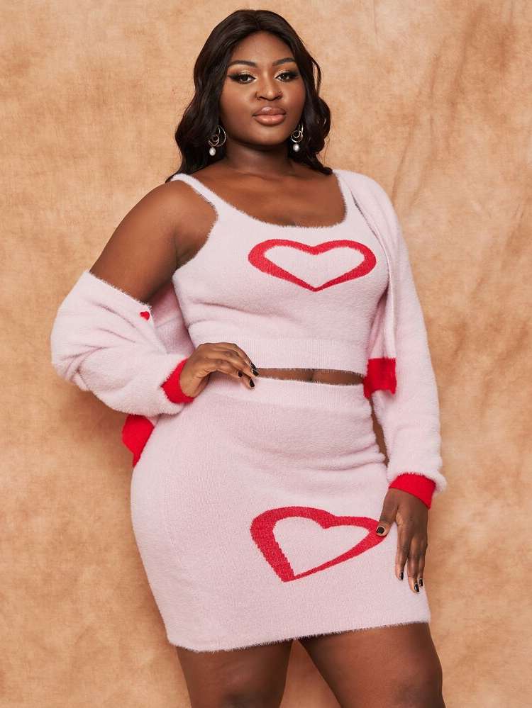  V neck Plus Size Knitwear 6366