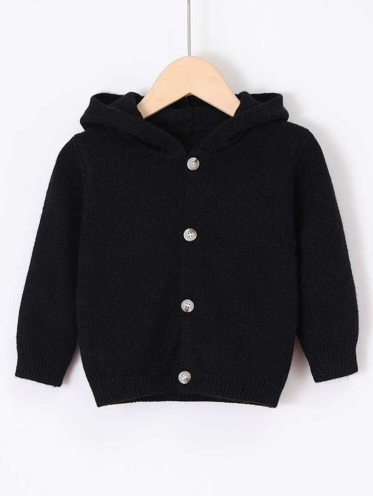 Casual Long Sleeve Regular Fit Plain Baby Knitwear 6135