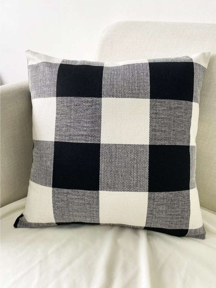  Beige Modern Plaid Home Decor 8994