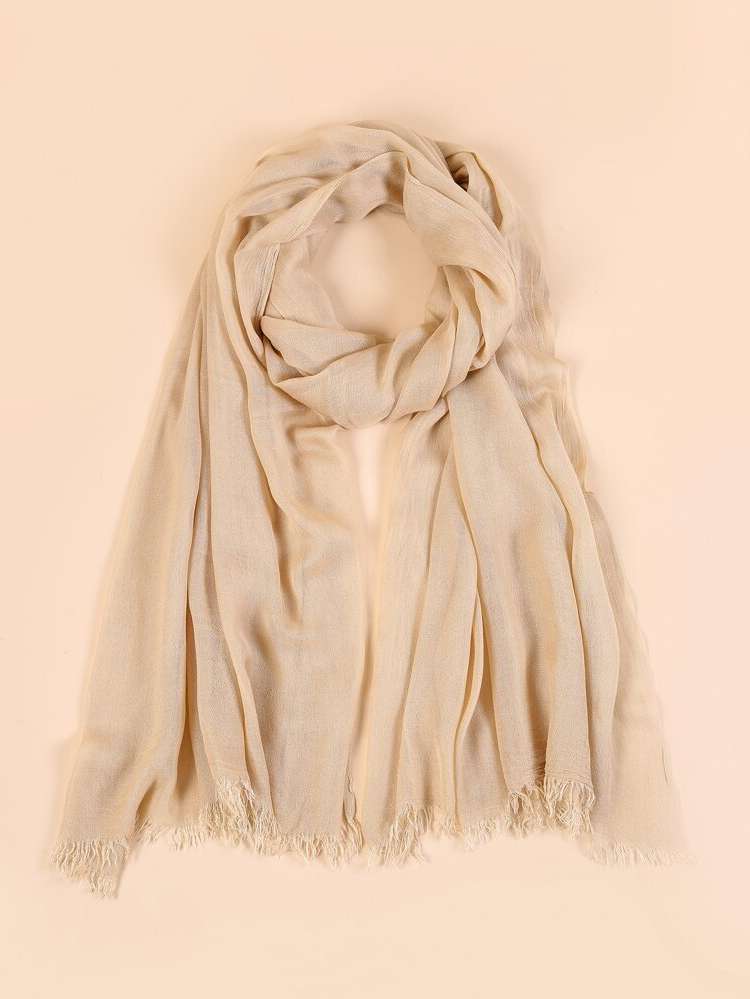 Beige Plain Women Accessories 524