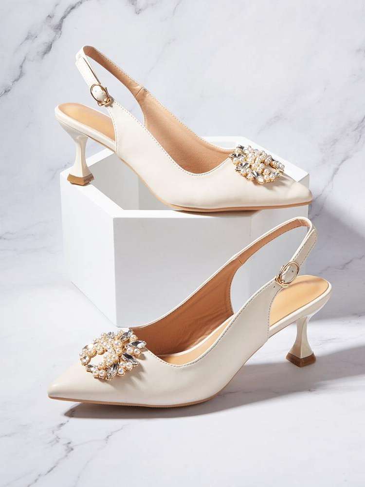 Elegant Pearls Women Shoes 4449