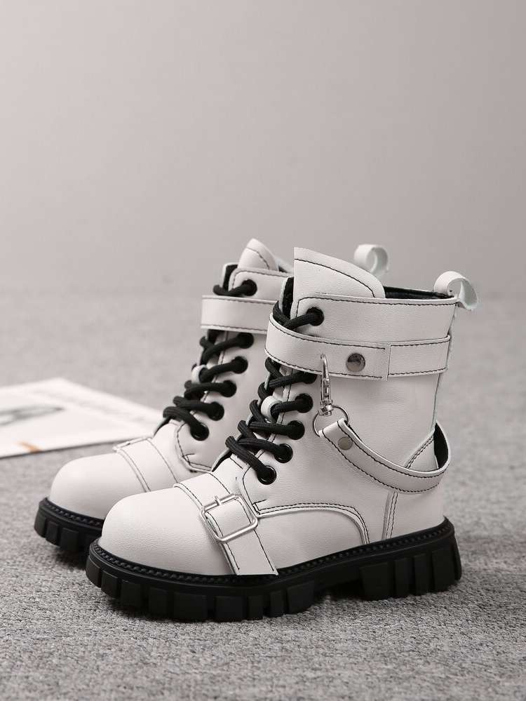   Plain Kids Boots 8857