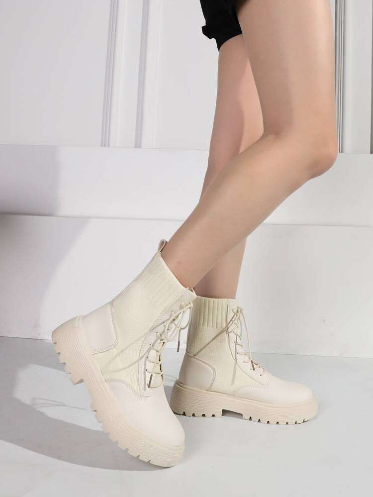  Beige  Women Boots 5532