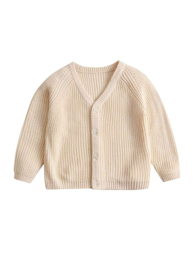 Plain Casual Beige Regular Fit Kids Clothing 2104