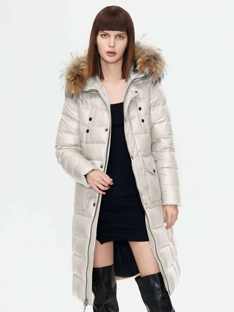 Button Front Regular Fit Casual Women Winter Coats 9729