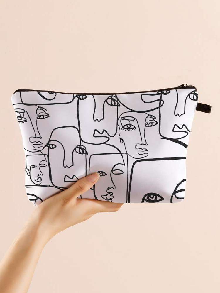  Black and White  Makeup Bags 9832