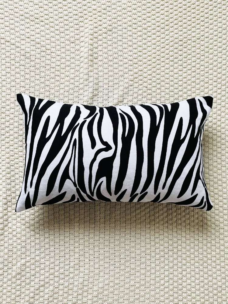 Black and White  Zebra Stripe Decorative Pillows 8825