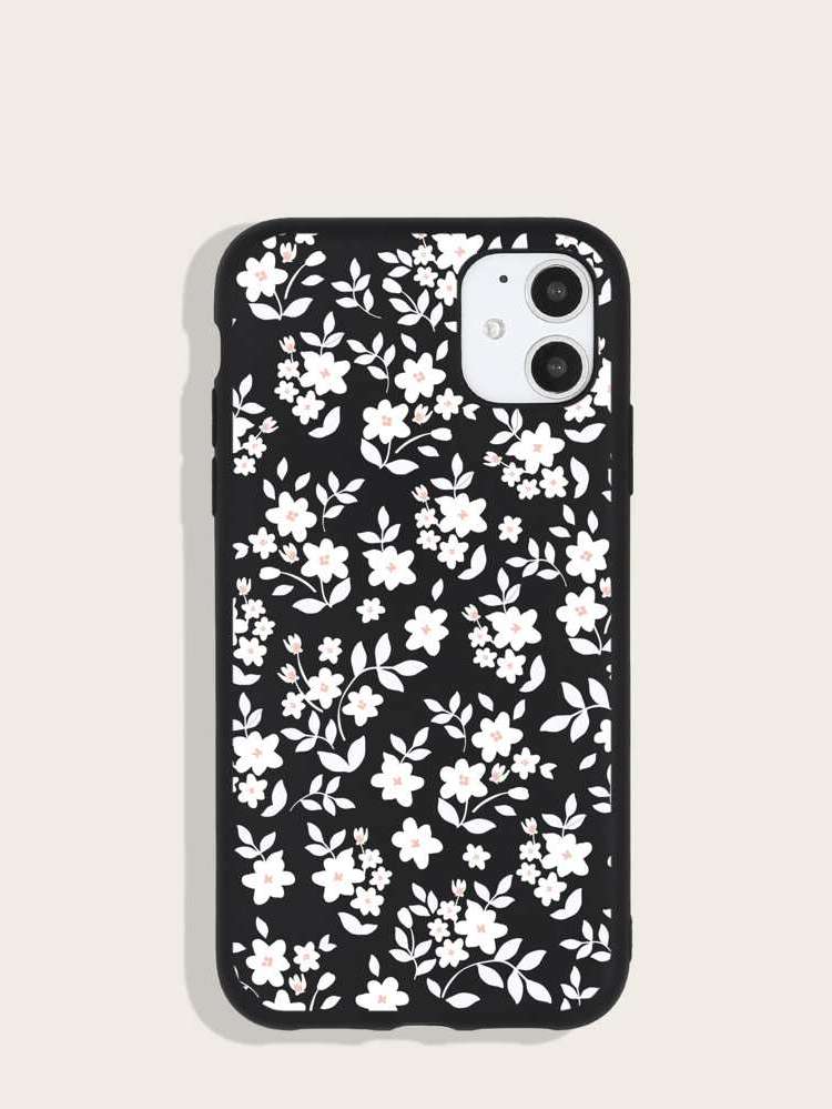 Black and White  Floral Cases 6907