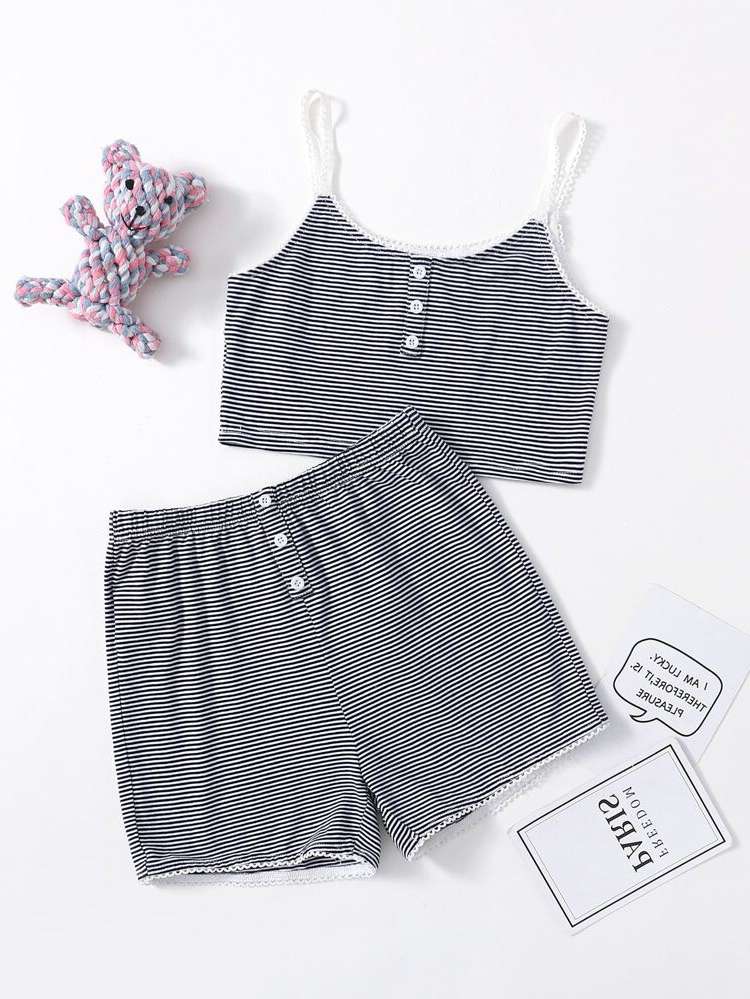   Black and White Girls Loungewear 225