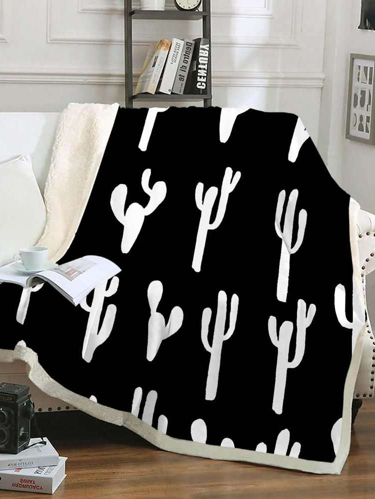  Plants Black and White Blankets  Throws 730