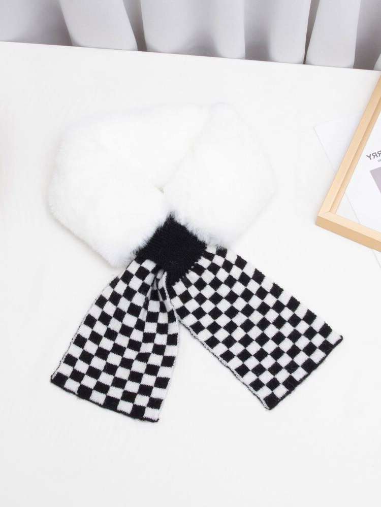  Black and White  Kids Scarves 9169