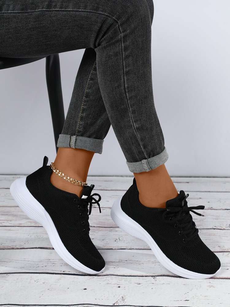 Lace Up  Sporty Women Sneakers 546