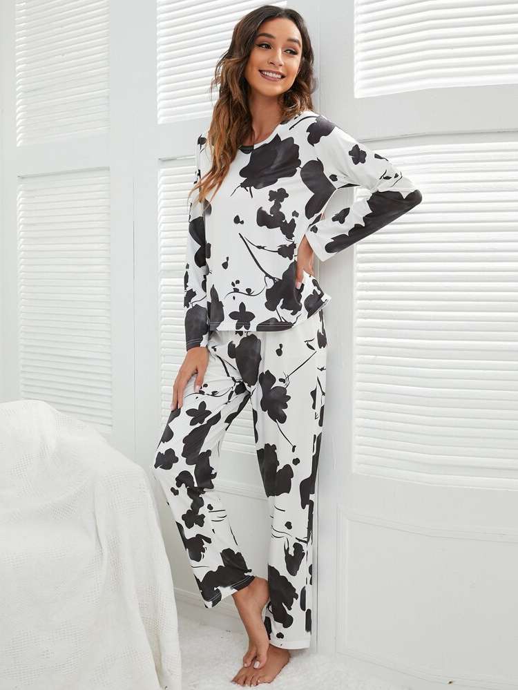 Floral  Women Sleepwear 4055