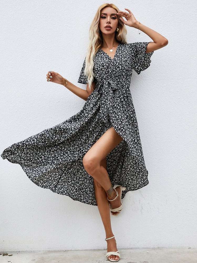 Long Short Sleeve Boho Women Clothing 421