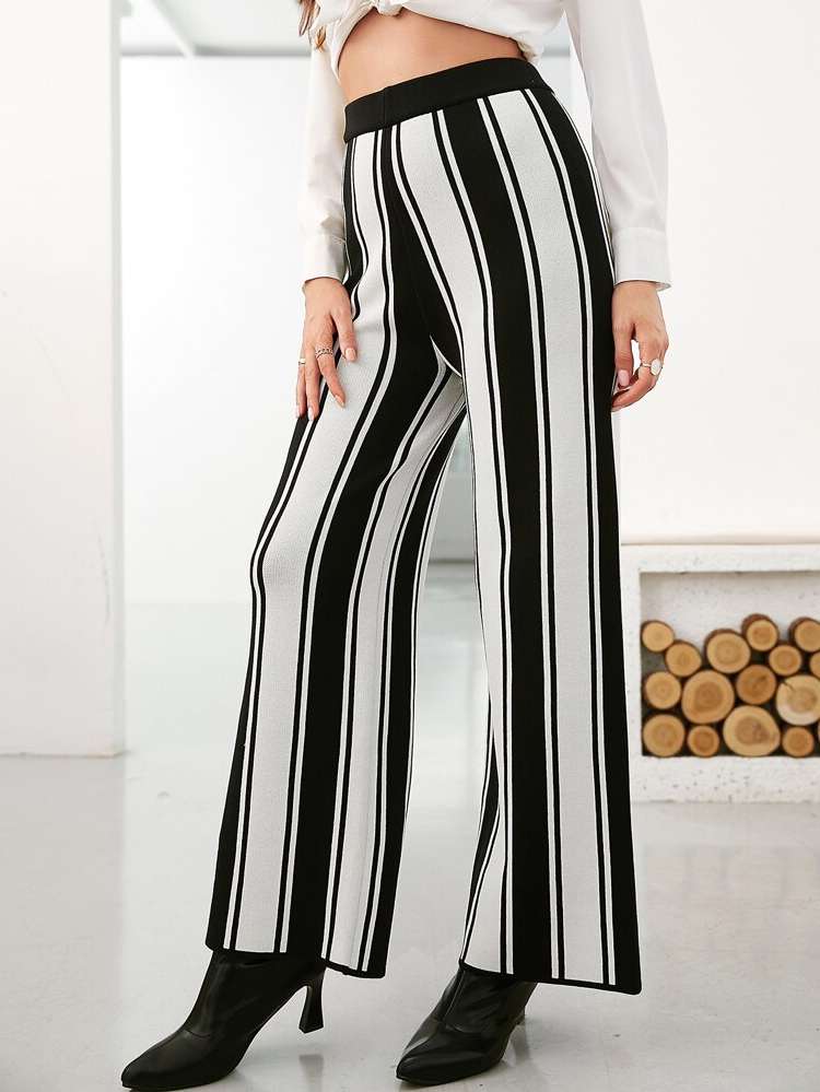  Black and White Casual Long Women Clothing 7373