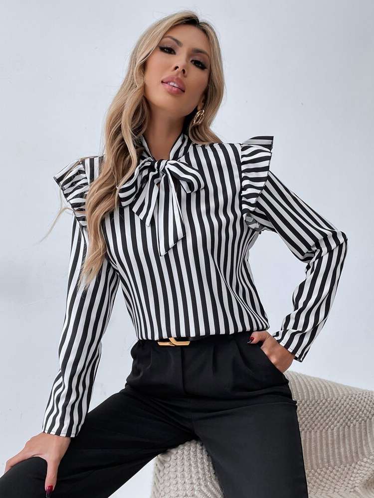 Regular Striped Elegant Women Clothing 6617