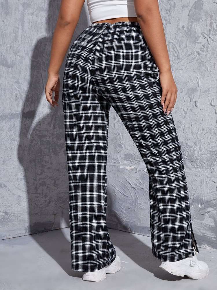  Plaid  Women Plus Clothing 8199