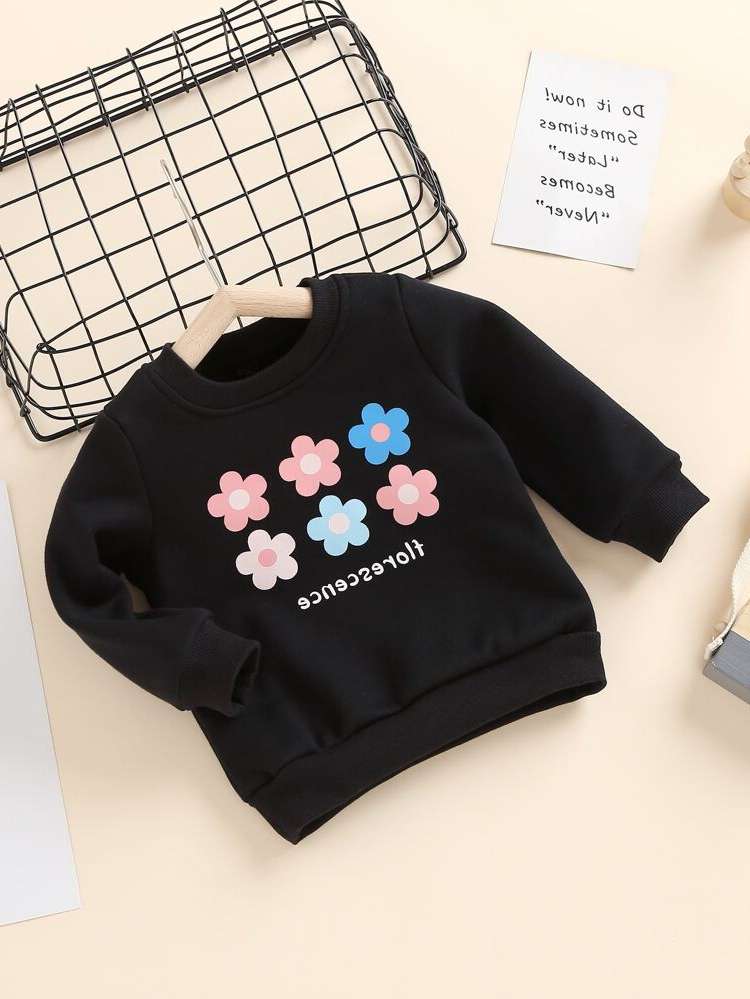 Round Neck Regular Casual Baby Sweatshirts 264