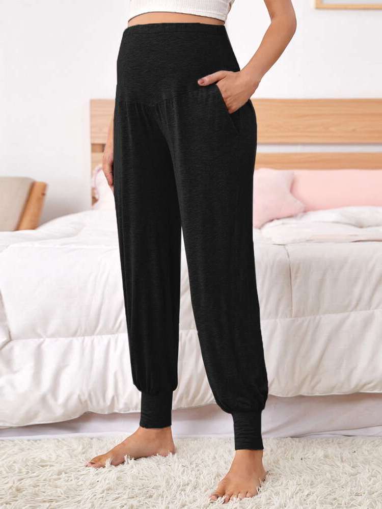  Black Plain Maternity 5228