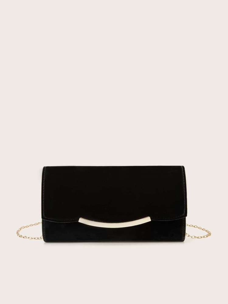  Plain Black Glamorous Women Evening  Clutch 5797