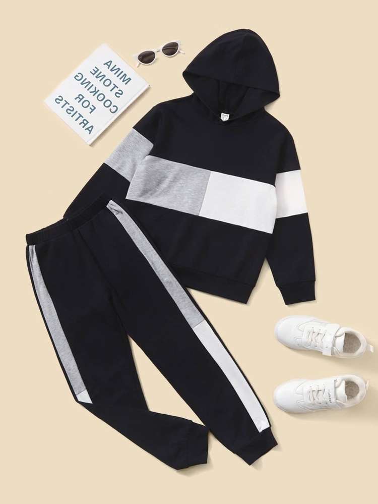 Side Stripe Regular Fit Sporty Kids Clothing 7311