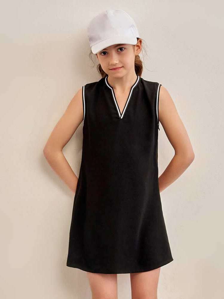  Notched  Girls Dresses 89