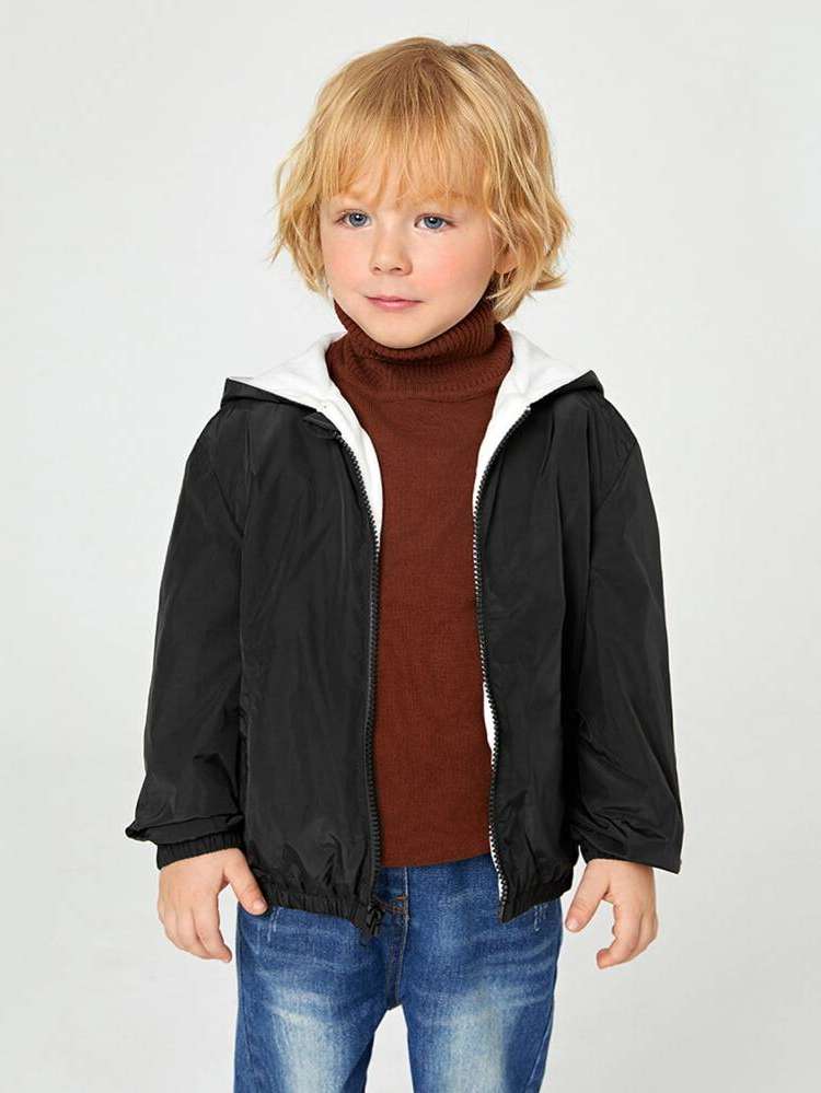  Hooded Plain Casual Kids Clothing 8788