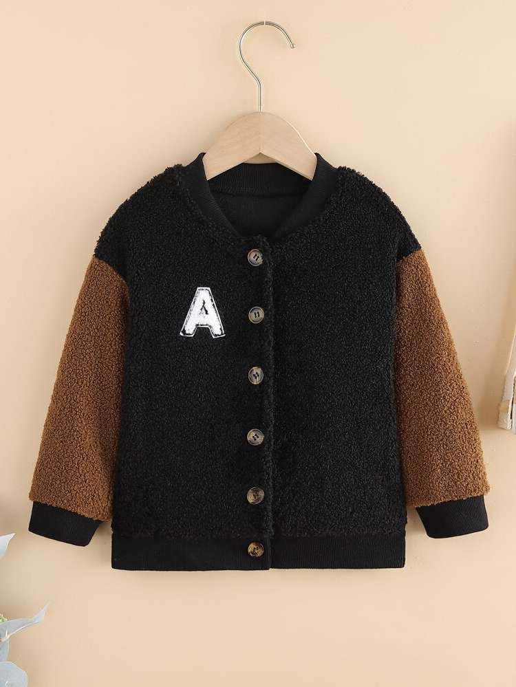 Black Long Sleeve Regular Casual Kids Clothing 8437