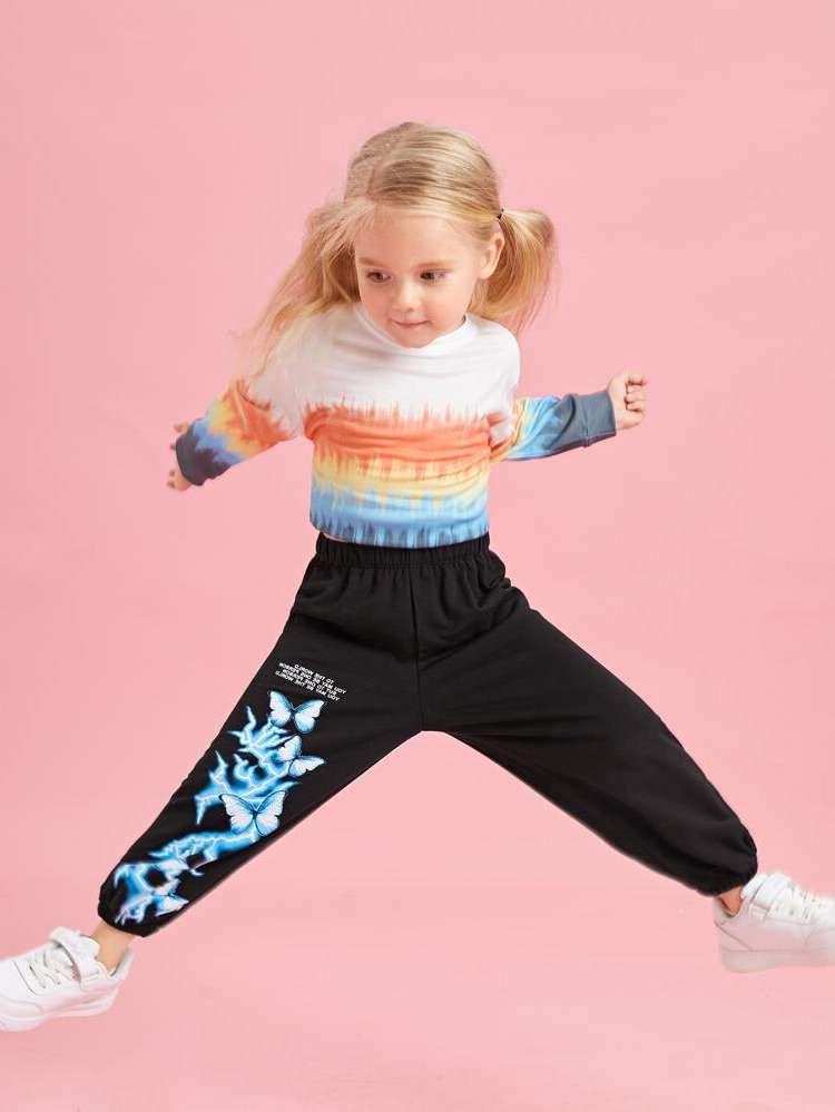 Black Long Regular Fit Kids Clothing 3276