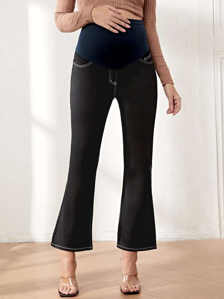 Colorblock Regular Fit  Maternity Denim 110