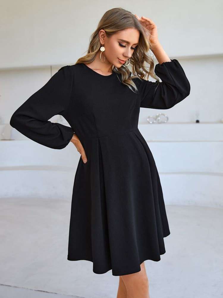  Plain Long Sleeve Maternity Dresses 9639