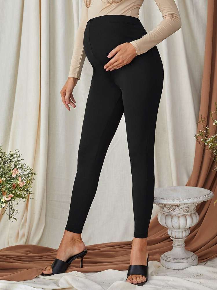  Cropped  Maternity Leggings 9097