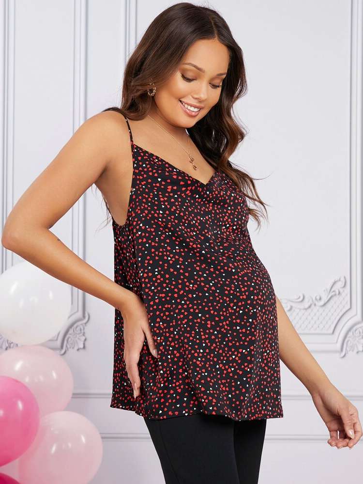  Regular Fit Casual Maternity Tank  Camis 503