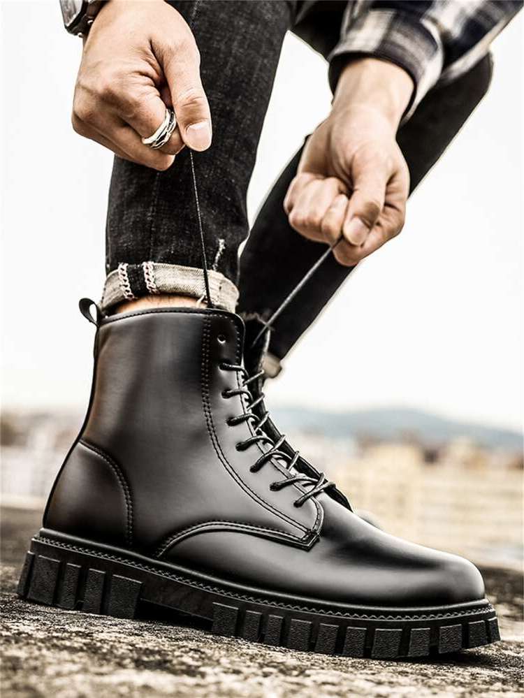  Plain Men Boots 4105