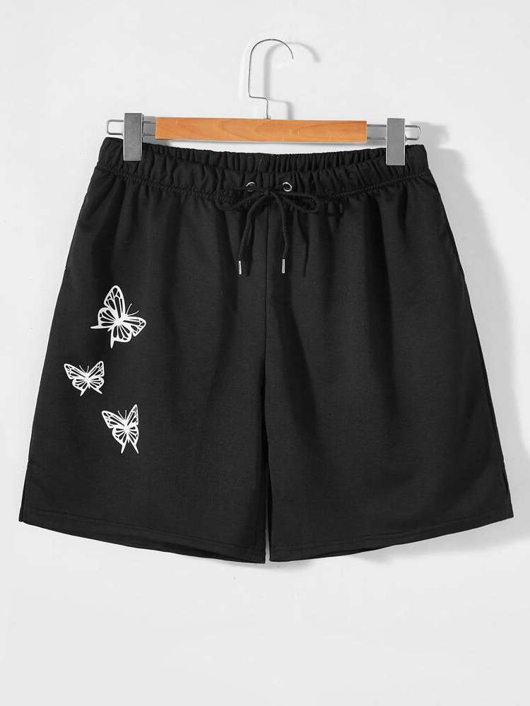  Casual Black Men Shorts 7142