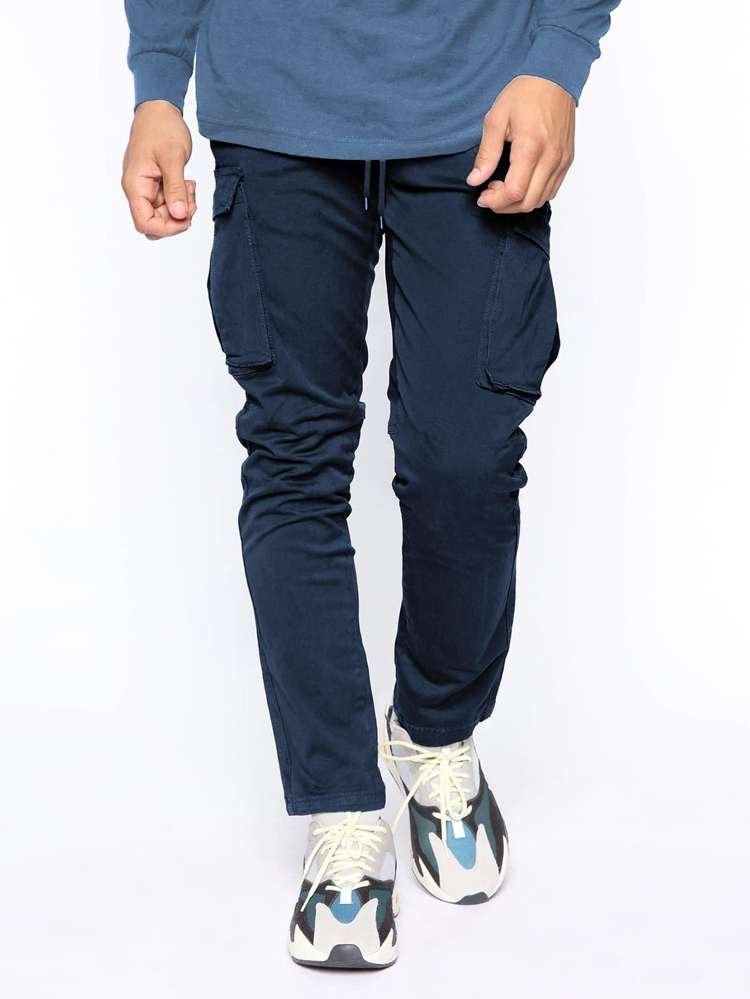 Long Plain Regular Fit Men Bottoms 114