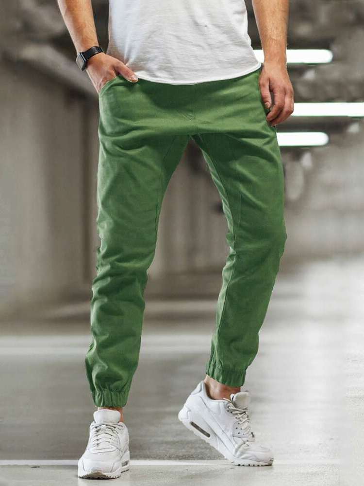 Pocket Plain  Men Pants 133