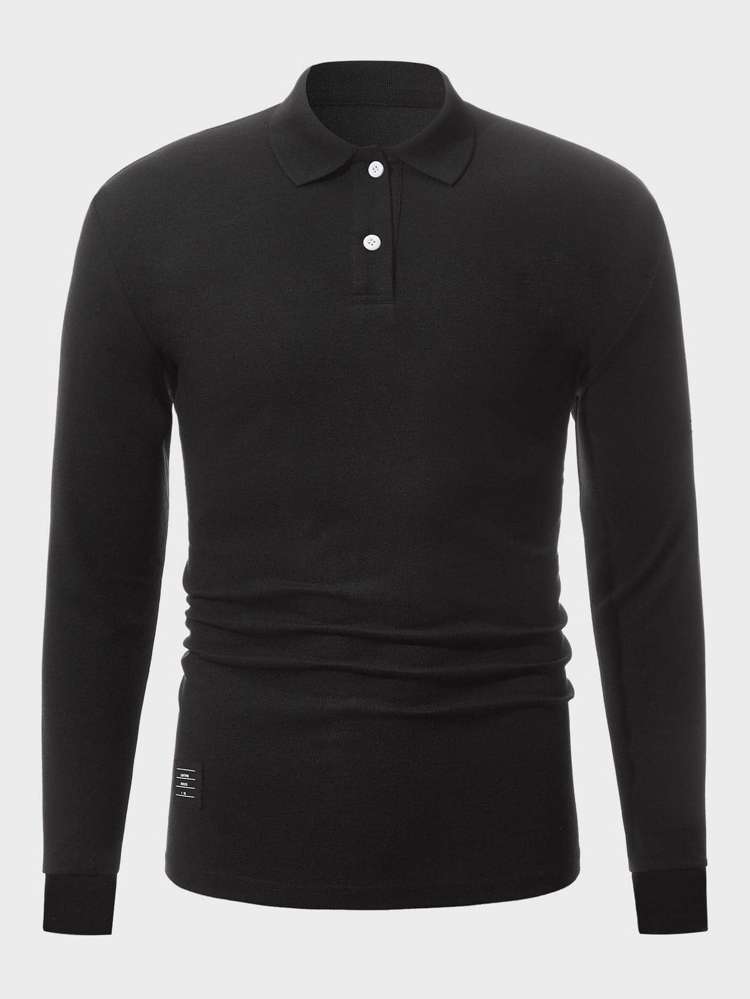  Black Regular Fit Plain Men Clothing 1608