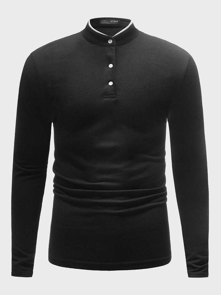  Black Regular Fit Regular Men Tops 626