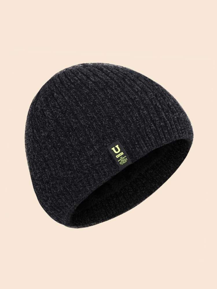  Black Casual Plain Men Hats  Gloves 911