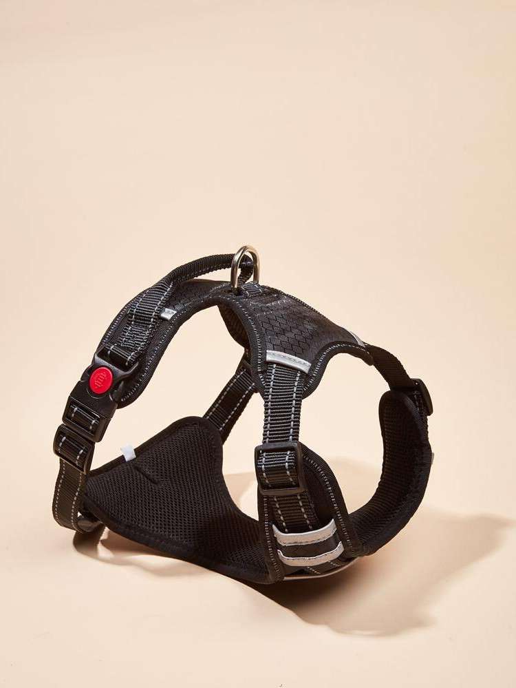  Geometric Black Pet Collars, Leashes  Harnesses 4997