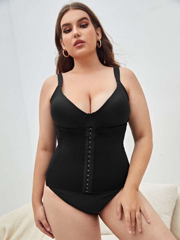   Plain Plus Size Corsets  Shapewear 7126